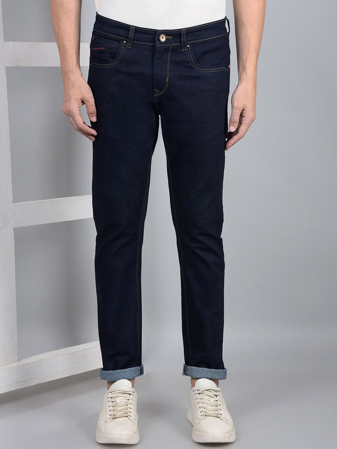 Crimsoune Club Men Slim Fit Heavy Fade Stretchable Jeans
