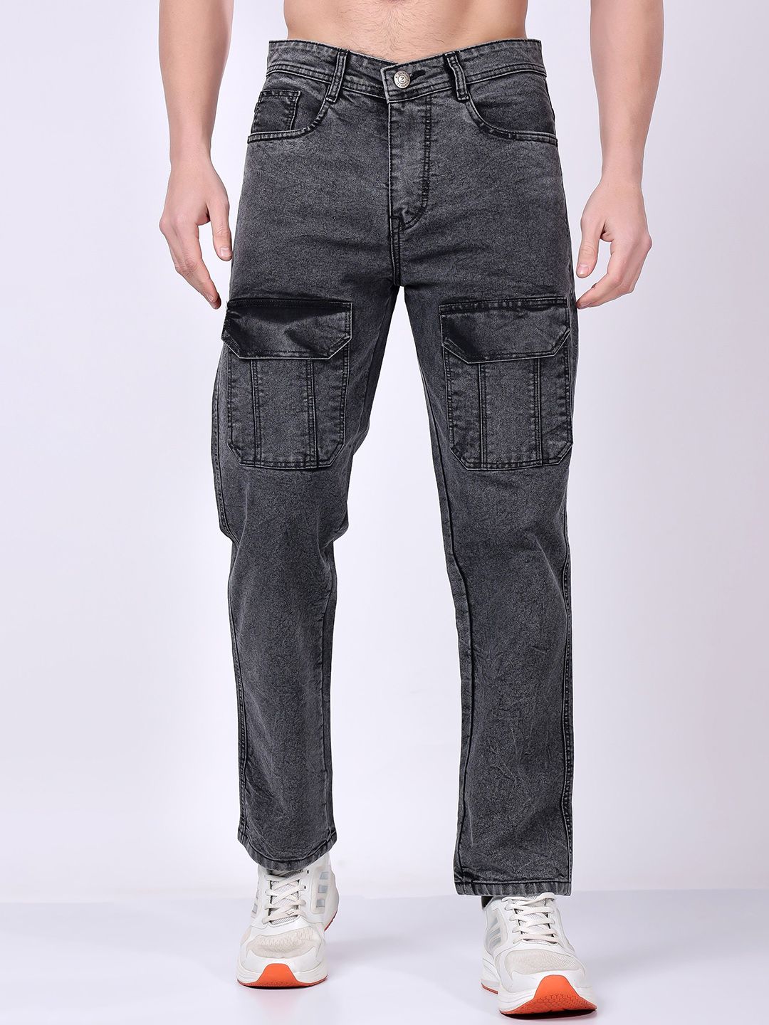 ZAYSH Men Cotton Heavy Fade Regular Fit Jeans
