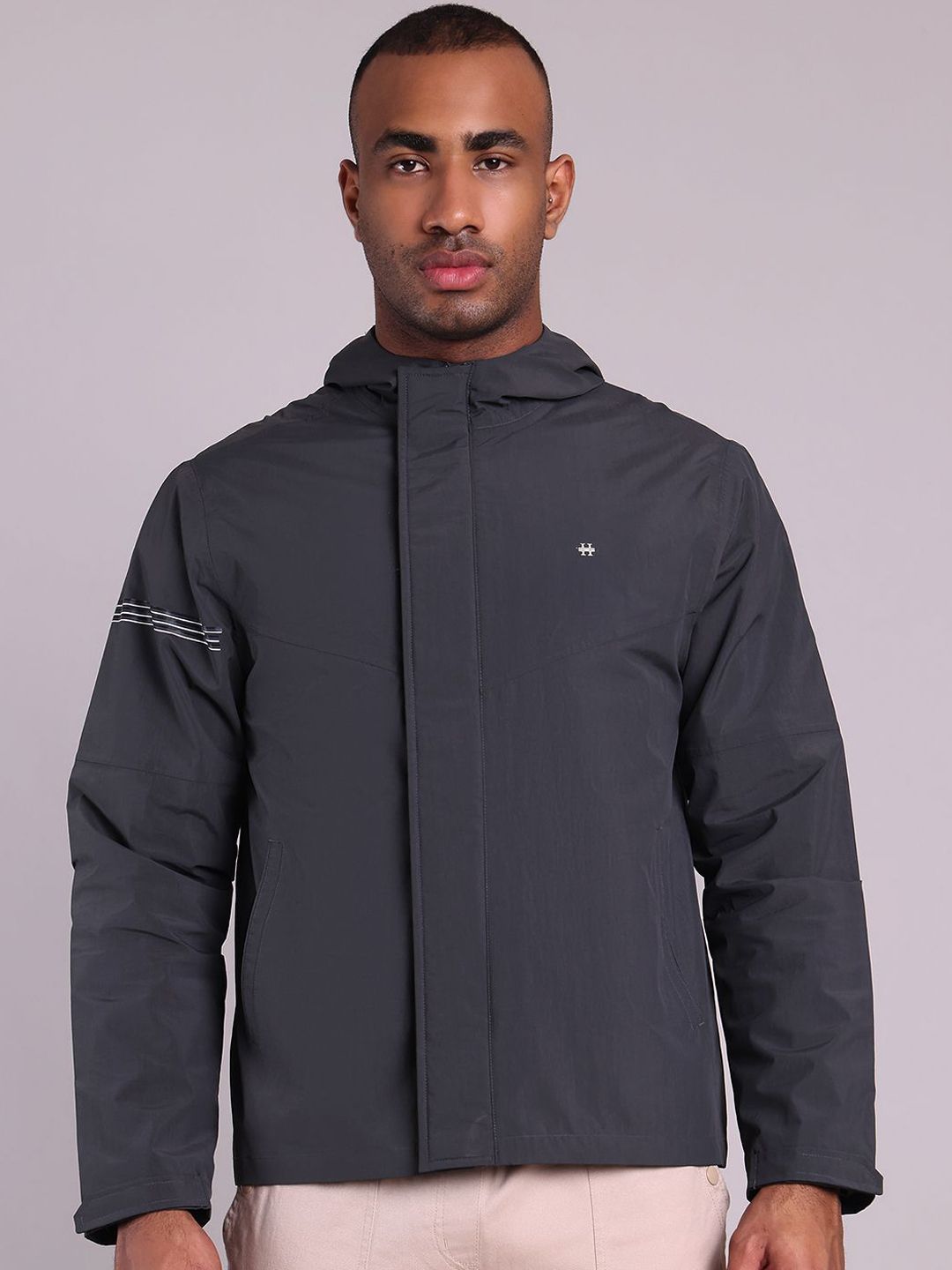 HOUSE OF VEDAS Men Dry Fit Windcheater and Water Resistant Outdoor Sporty Jacket