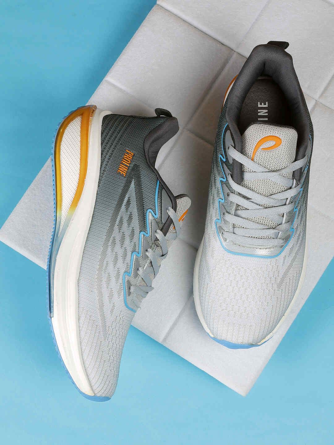 Proline Men Walking Non-Marking Lace-Ups Shoes