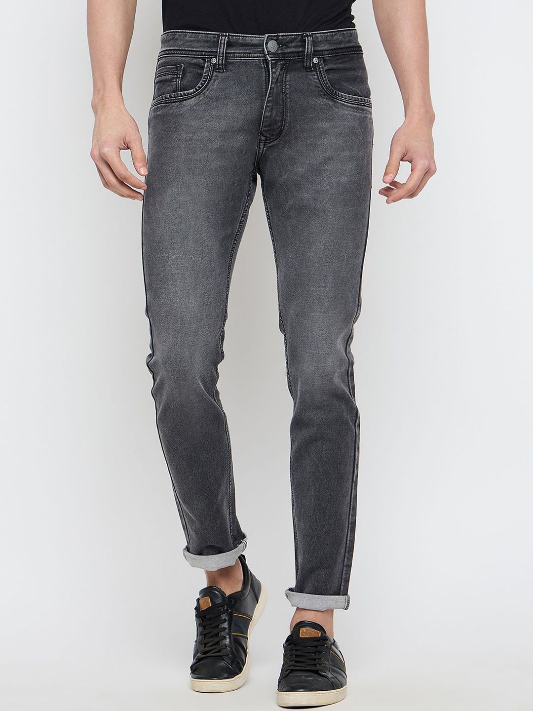 Duke Men Slim Fit Light Fade Stretchable Jeans