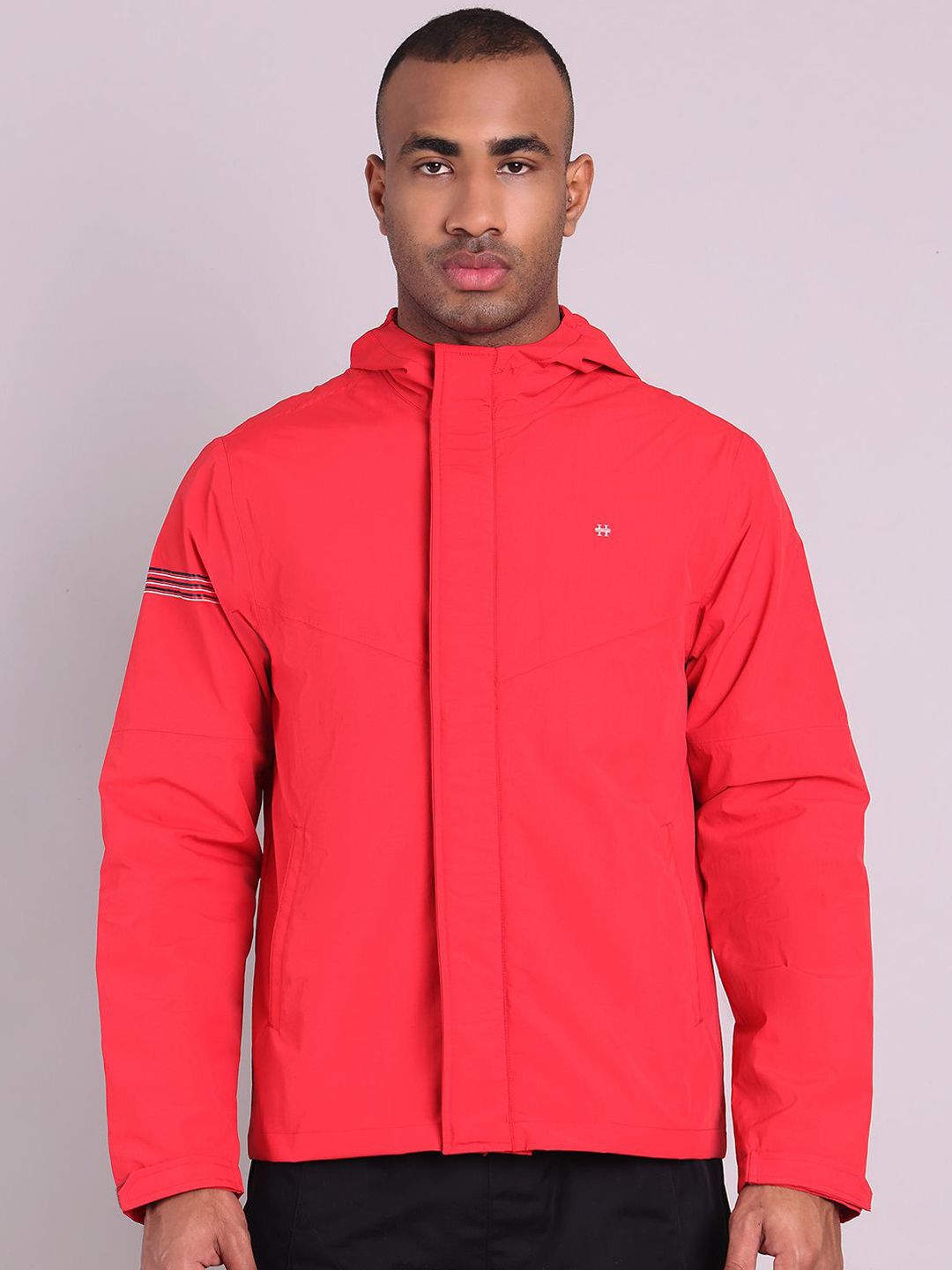 HOUSE OF VEDAS Men Dry Fit Windcheater and Water Resistant Outdoor Sporty Jacket