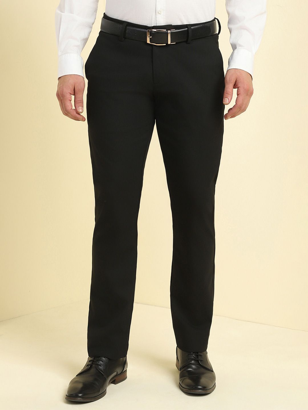 Allen Solly Men Mid-Rise Slim Fit Formal Trousers
