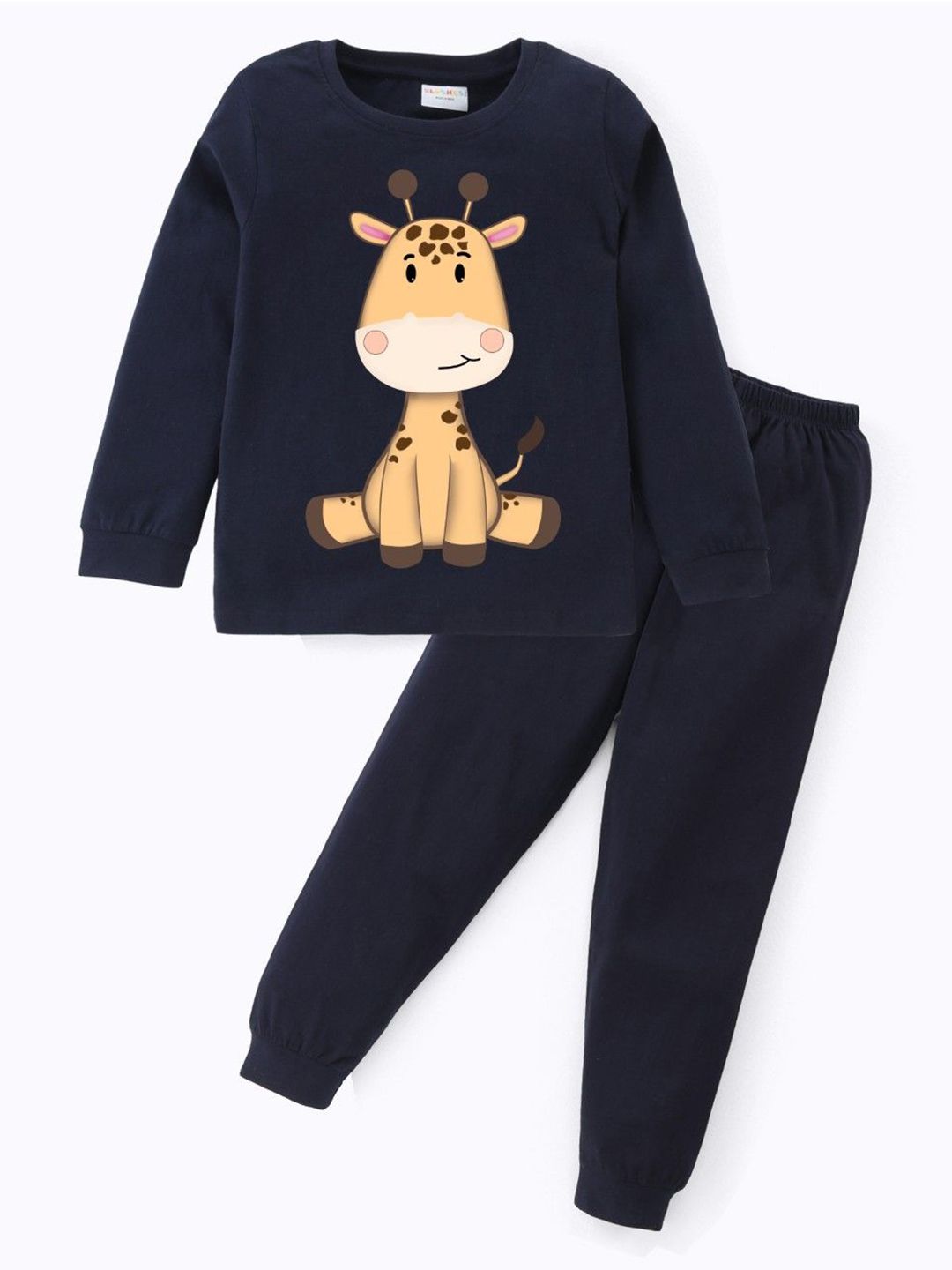 BLUSHES Kids Printed Pure Cotton Night Suit