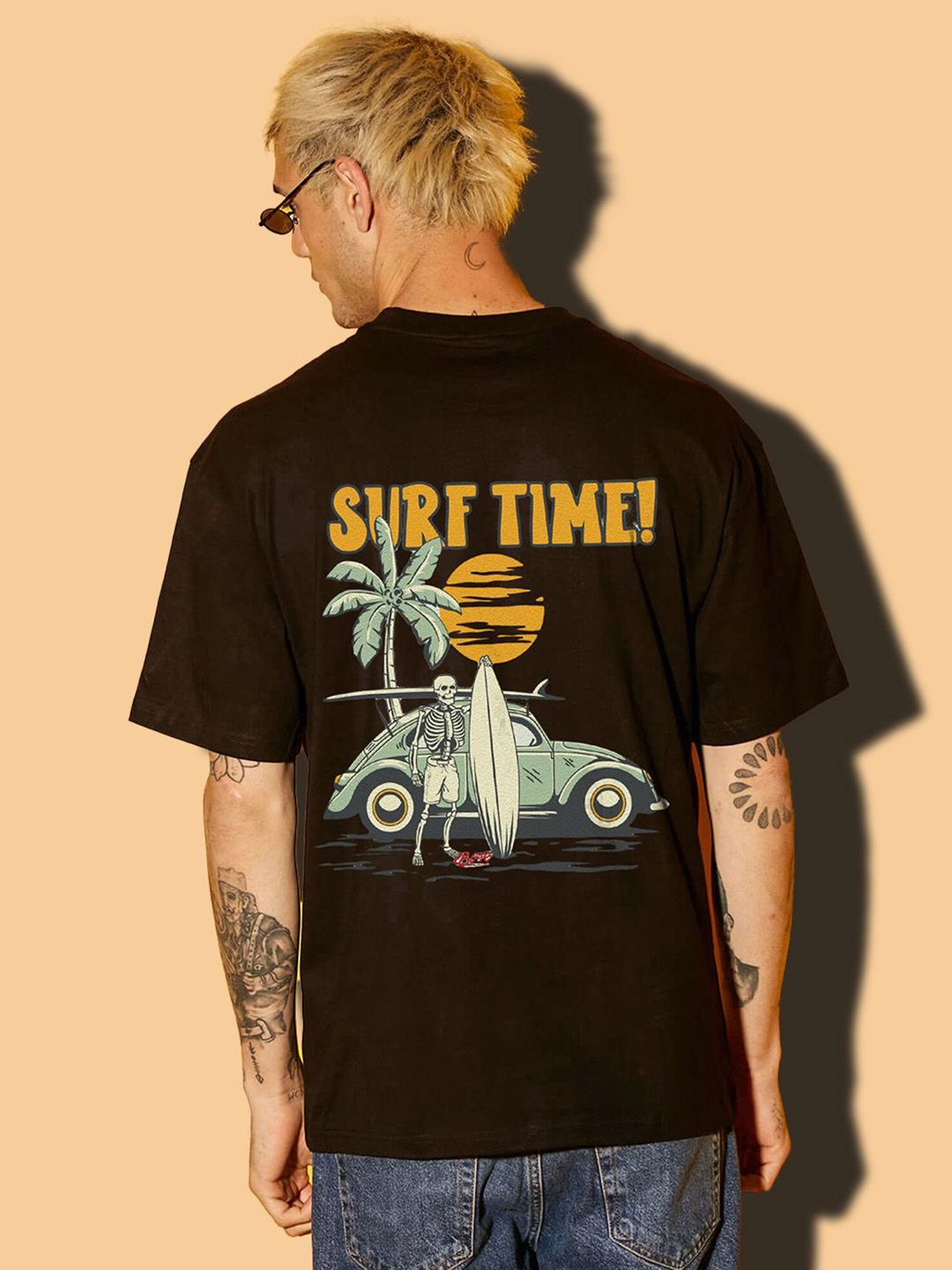BDSQUARE Men Printed Applique T-shirt