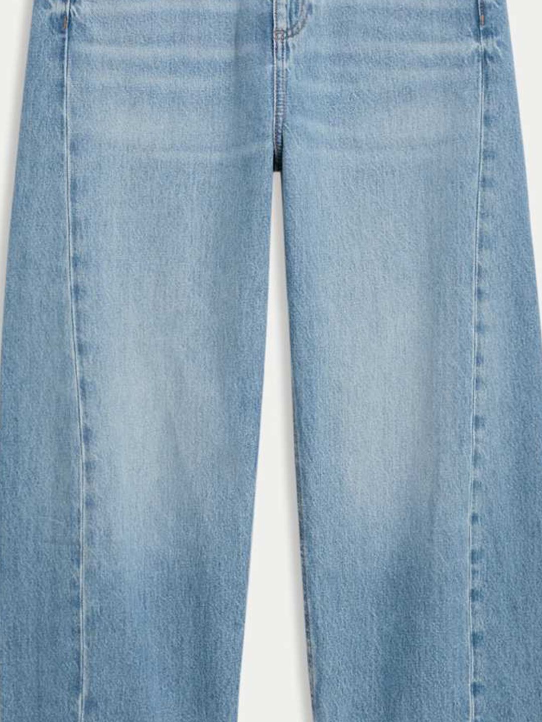Mid Rise Barrel Fit Jeans