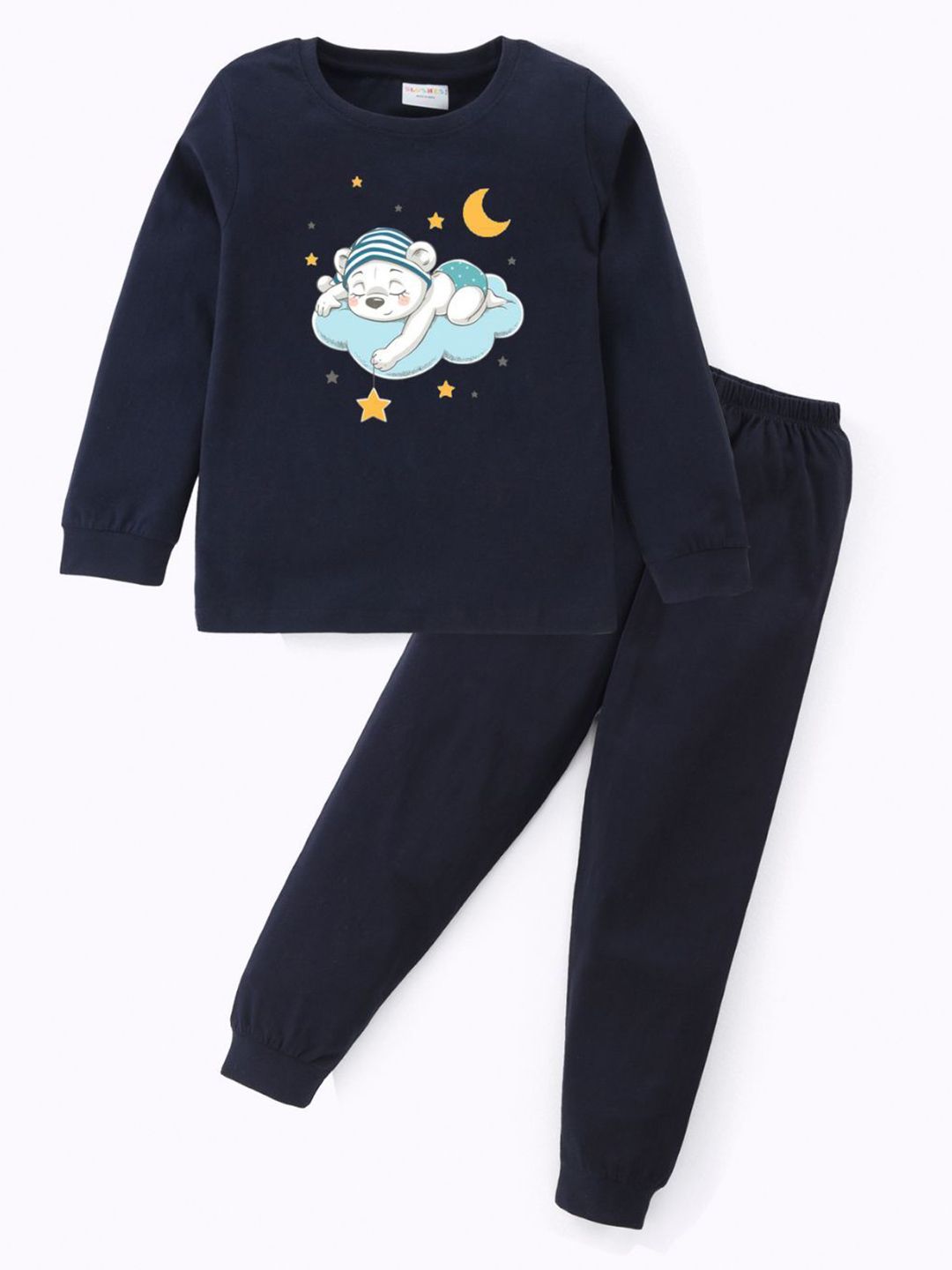 BLUSHES Kid Cloud Dog Printed Pure Cotton Night Suit
