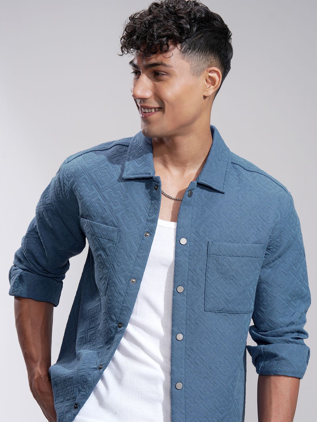HIGHLANDER HIGHLANDER Men Comfort Opaque Casual Shirt