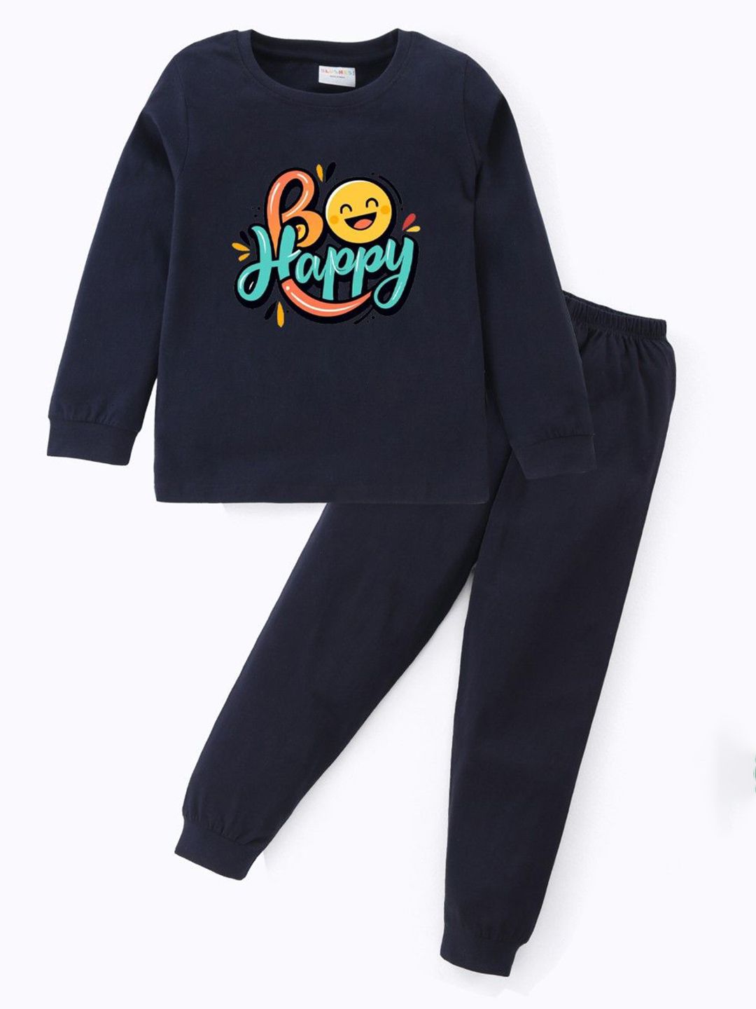 BLUSHES Kids Printed Pure Cotton Night Suit