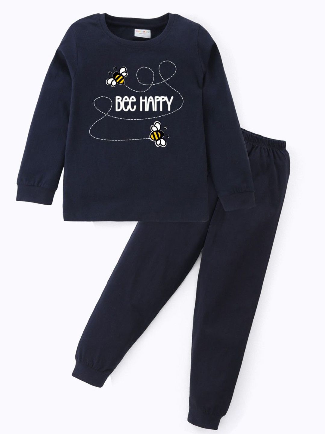 BLUSHES Kids Printed Pure Cotton Night Suit