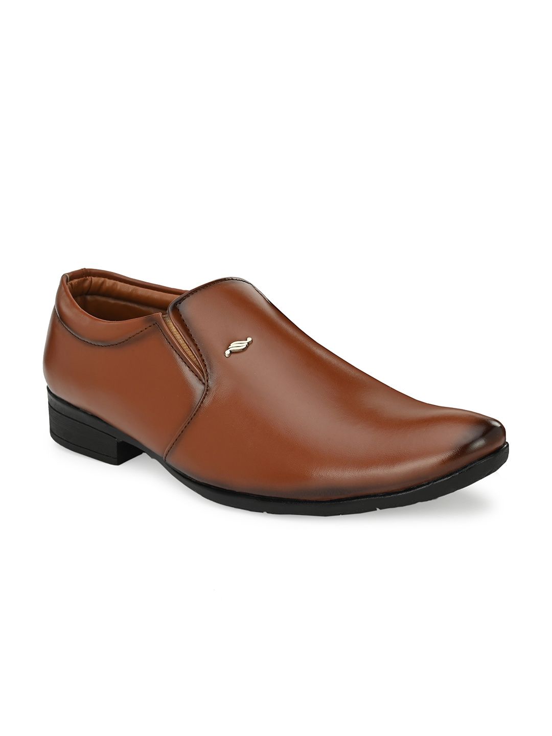 LEEPEETER Men Round Toe Formal Slip-Ons
