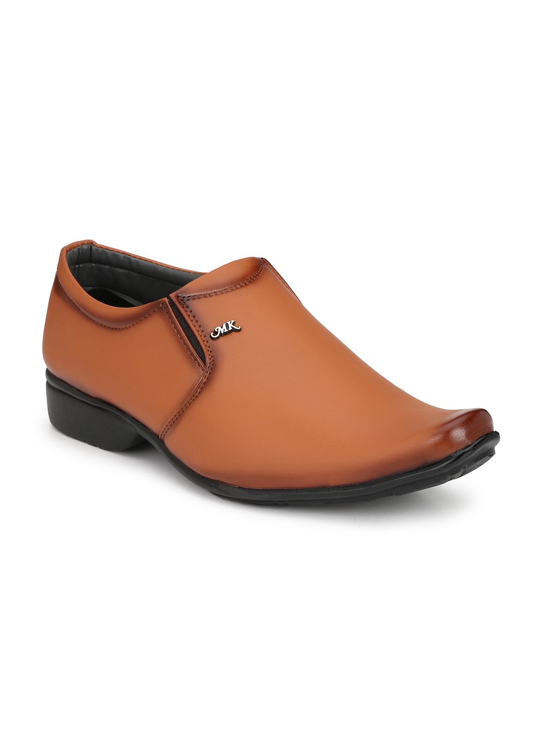 LEEPEETER Men Pointed Toe Formal Slip-Ons