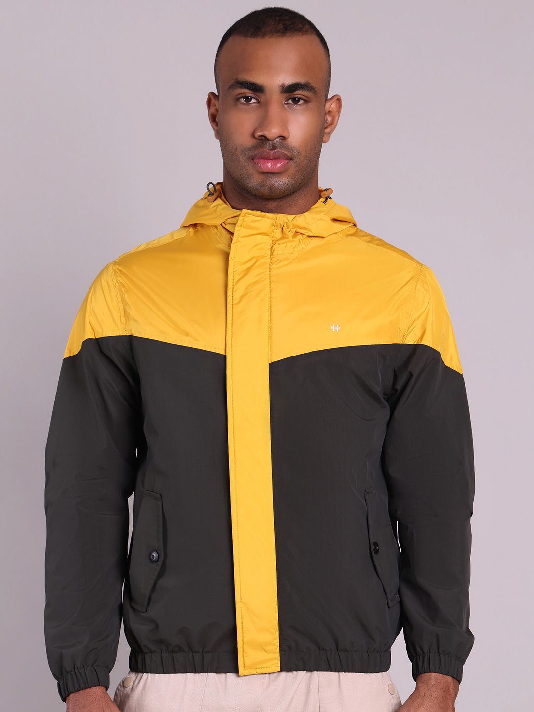 HOUSE OF VEDAS Men Colourblocked Windcheater and Water Resistant Outdoor Sporty Jacket