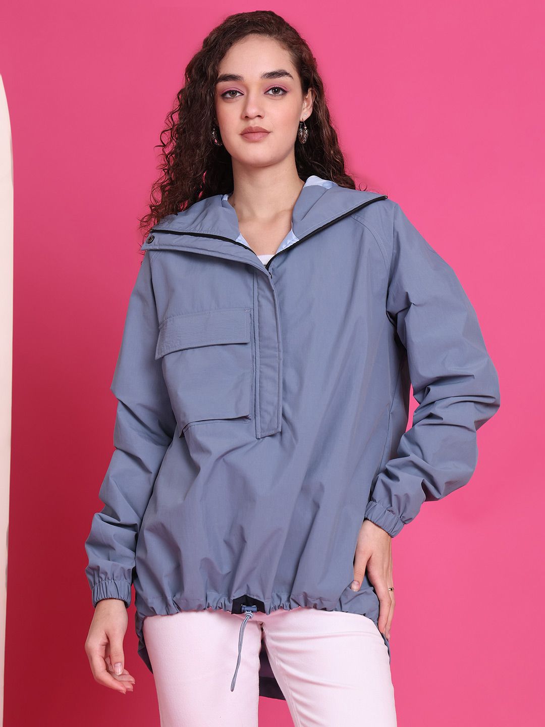 HOUSE OF VEDAS Women Windcheater and Water Resistant Outdoor Sporty Jacket