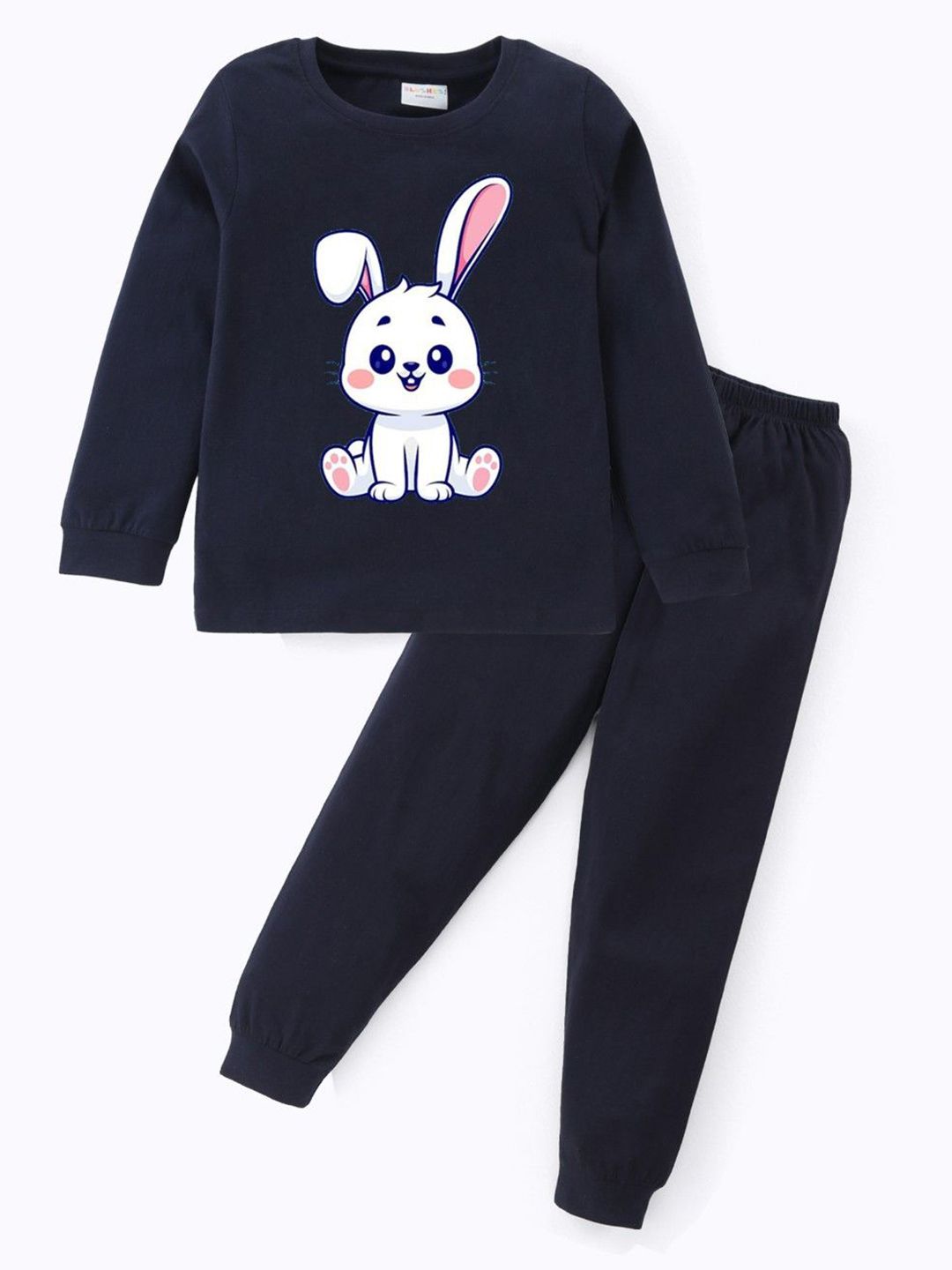 BLUSHES Kids Printed Pure Cotton Night Suit