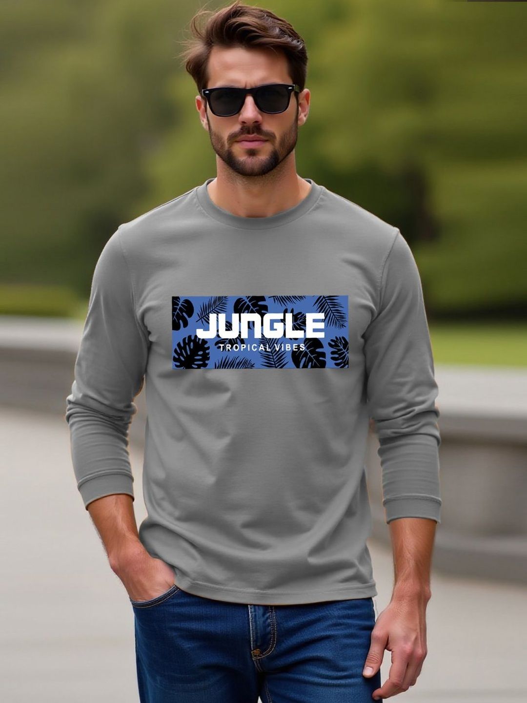 CLAFOUTIS Men Graphic Printed Round Neck Cotton T-shirt