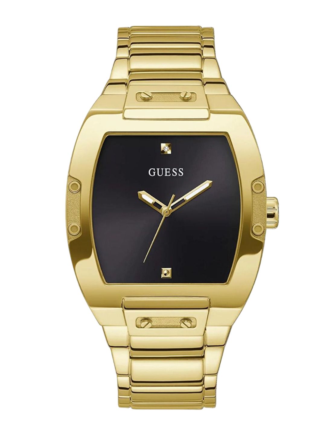 GUESS GUESS Men Dial & Bracelet Style Stainless Steel Straps Watch GW0387G2