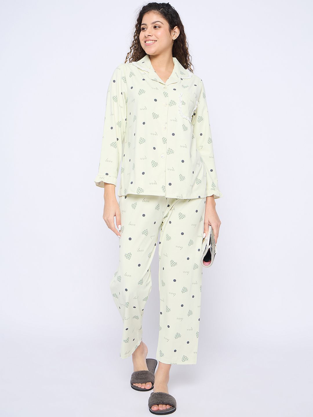 Camey Women Printed Pure Cotton Night suit