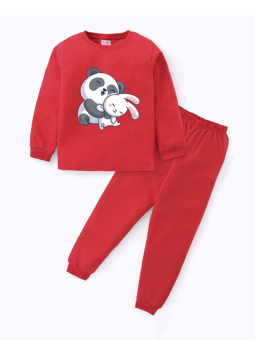 BLUSHES Kids Printed Pure Cotton Night Suit