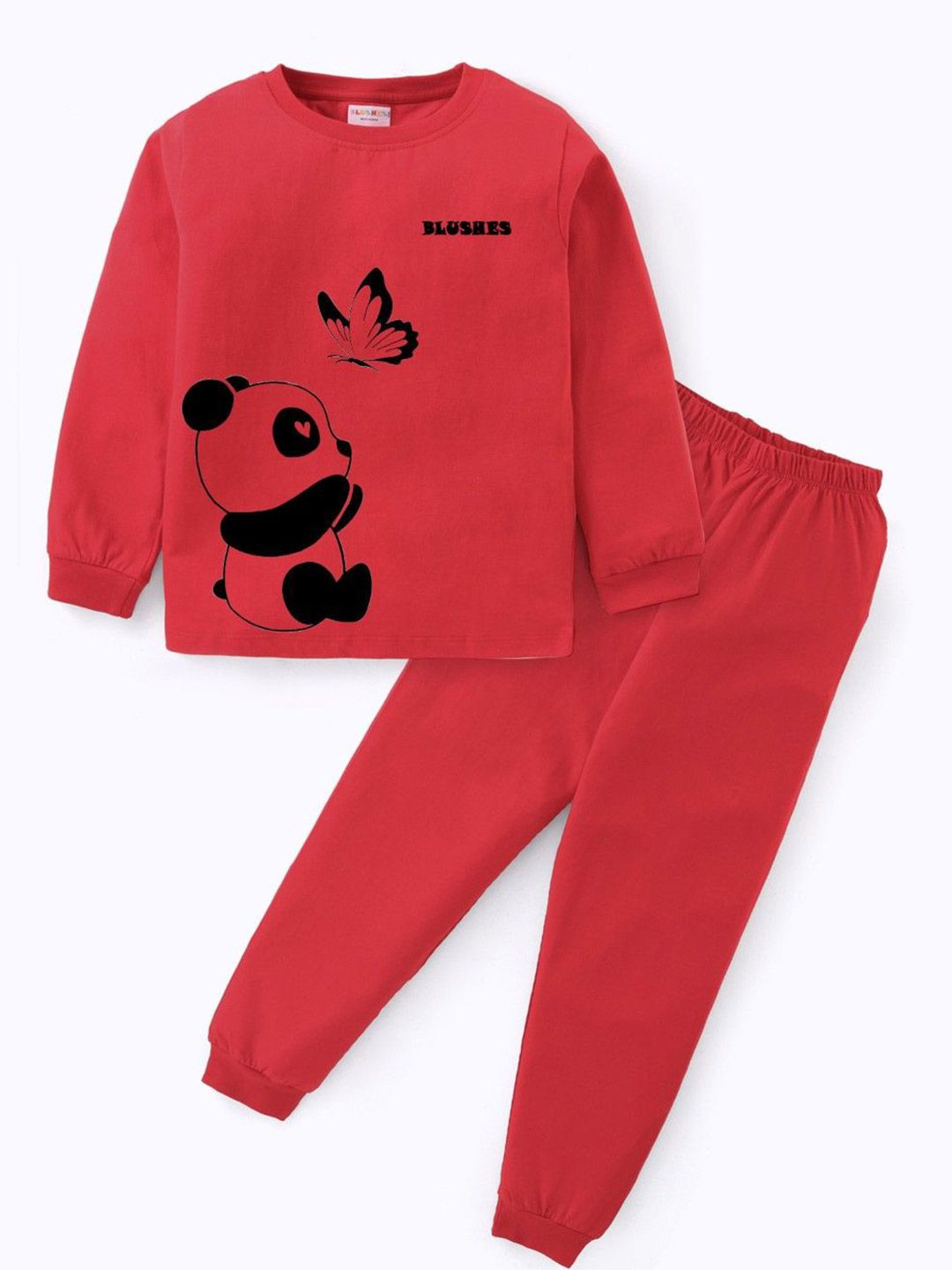 BLUSHES Kids Pure Cotton Night Suit