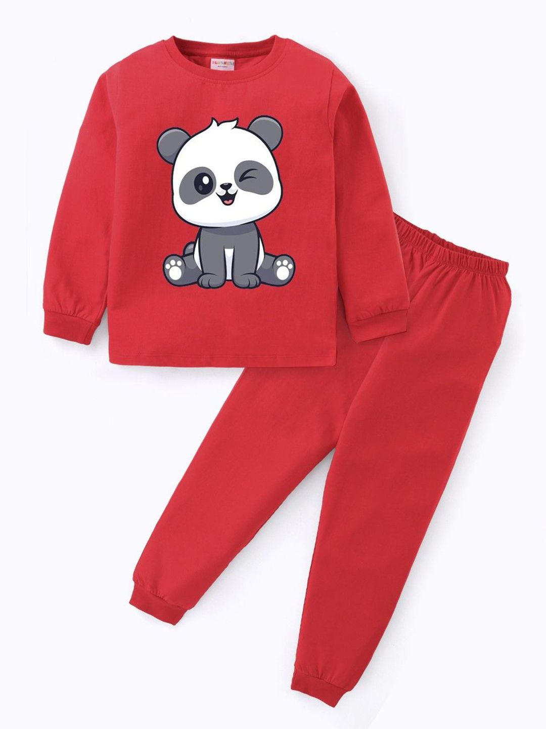 BLUSHES Kids Printed Pure Cotton Night Suit
