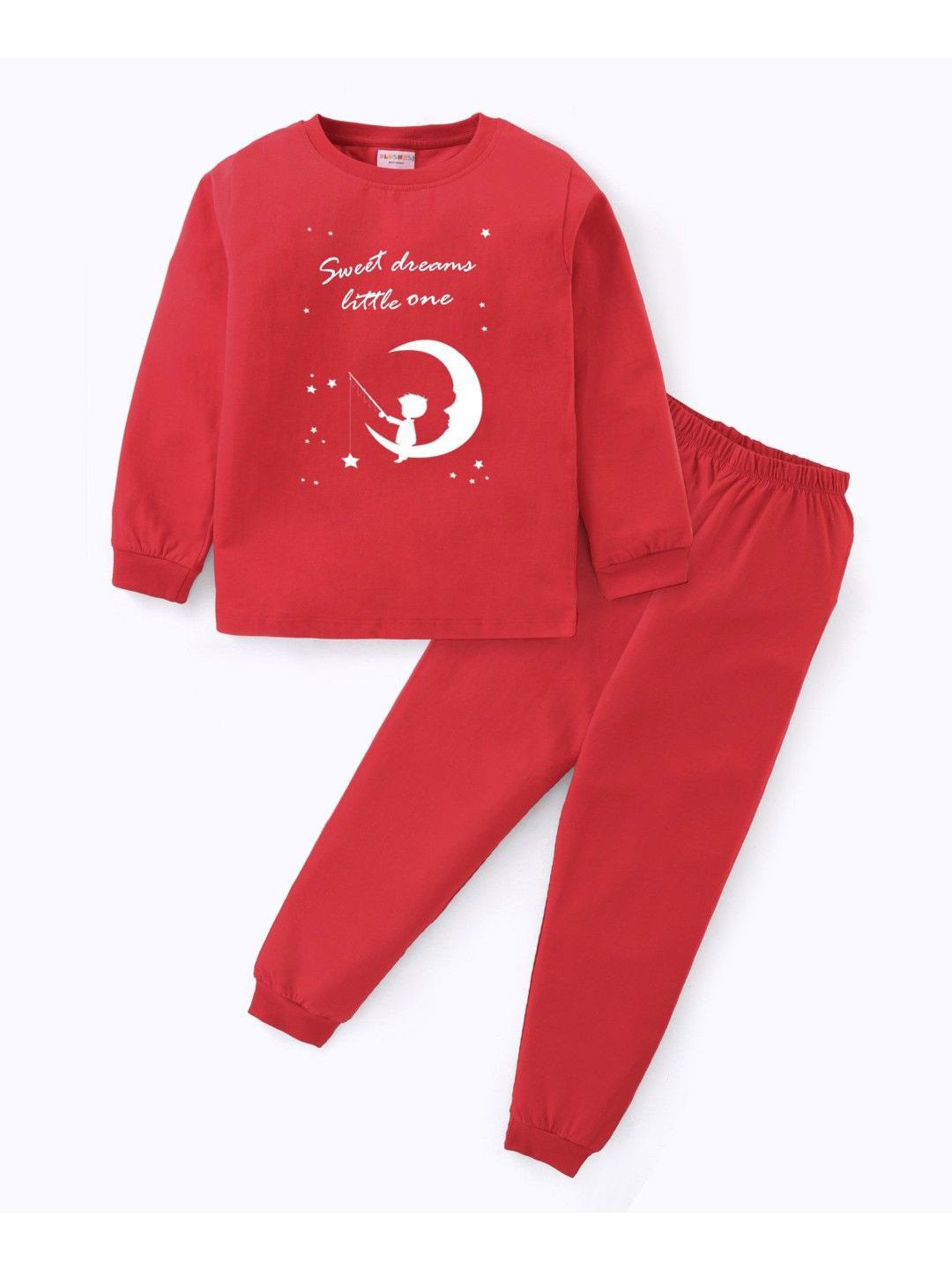 BLUSHES Kids Sweet Dream Printed Pure Cotton Night Suit