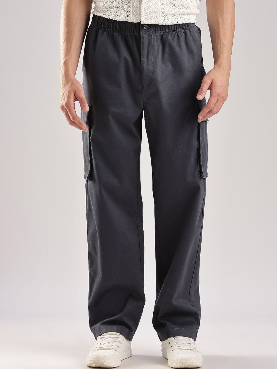 Calvin Klein Jeans Men Cotton Loose Fit Cargos Trouser