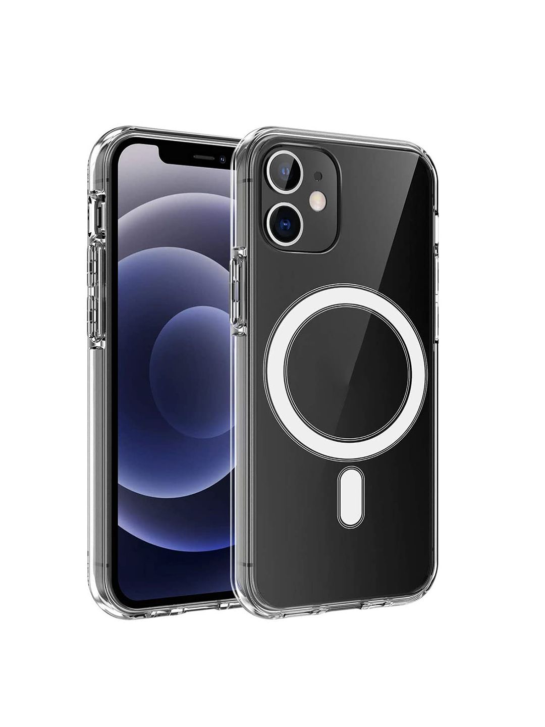 LIRAMARK Magnetic MagSafe Compatible Protective Clear iPhone 11 Back Case