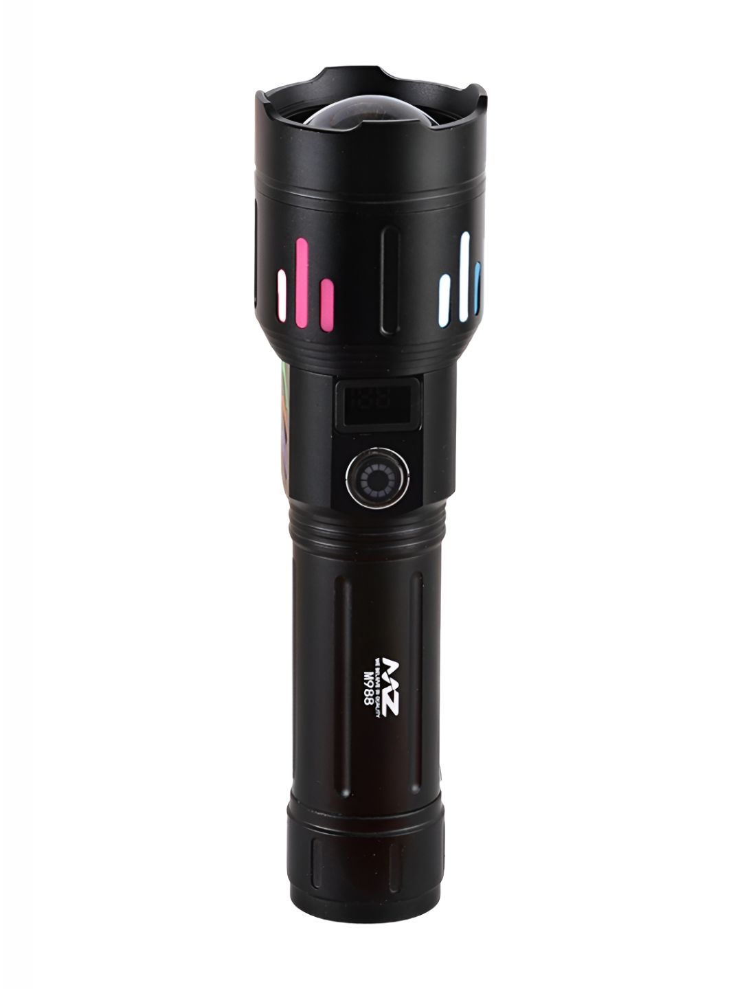 Buy MZ M988 Black Metal Rechargeable Led Flashlight - Flashlight