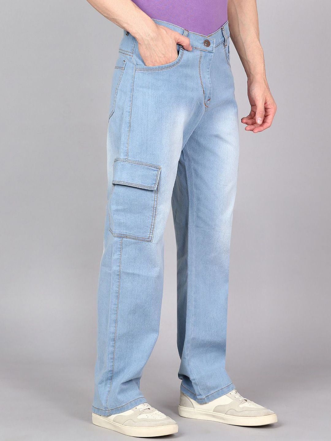 LINARIA Men Classic Boyfriend Fit Light Fade Jeans