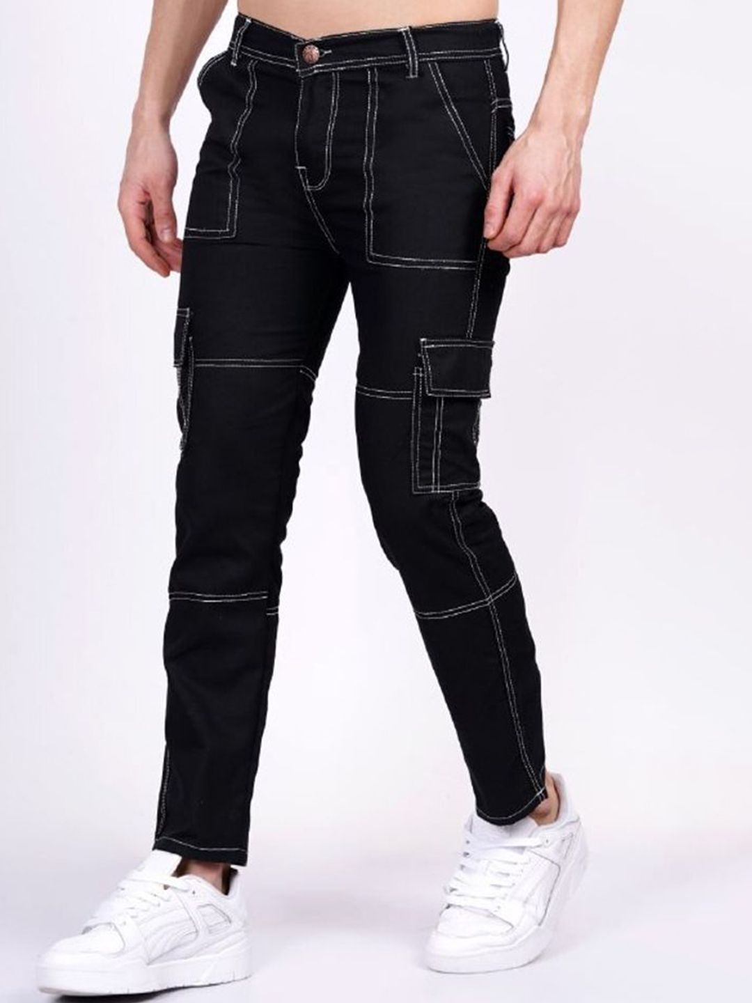 LINARIA Men Classic Mid-Rise Straight Fit Clean Look Jeans
