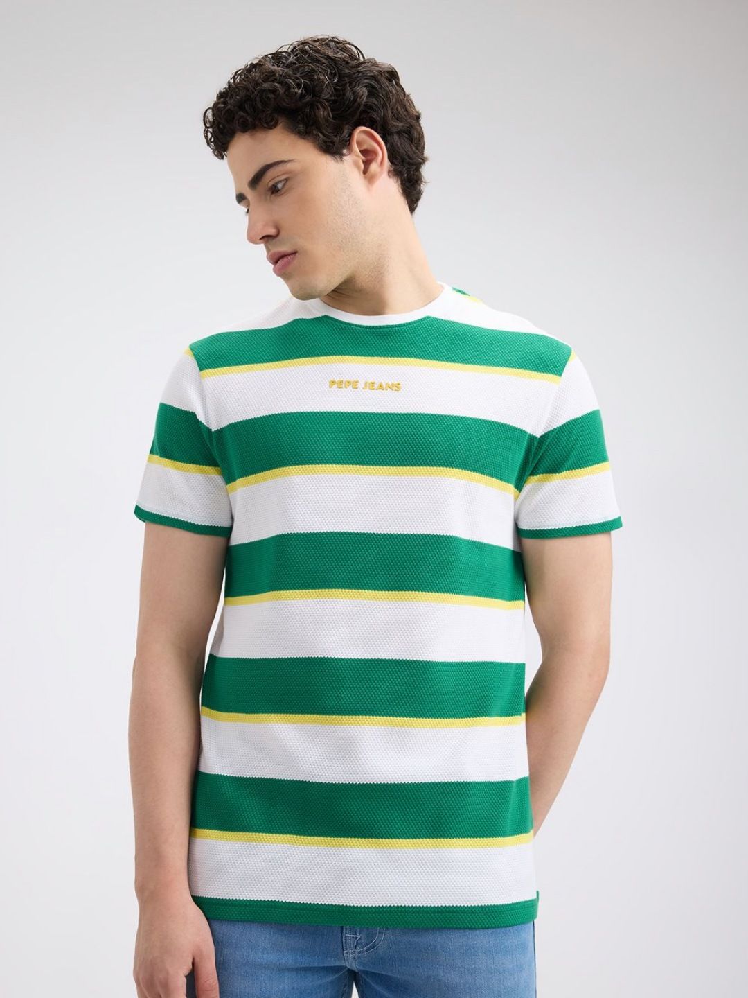 Pepe Jeans Men Pure Cotton Slim Fit T-shirt
