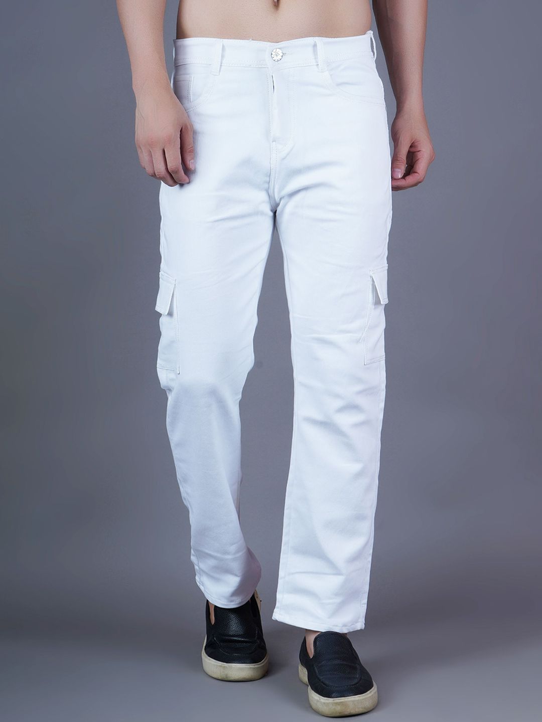 SZN Men Cotton Classic Cargo Stretchable Jeans