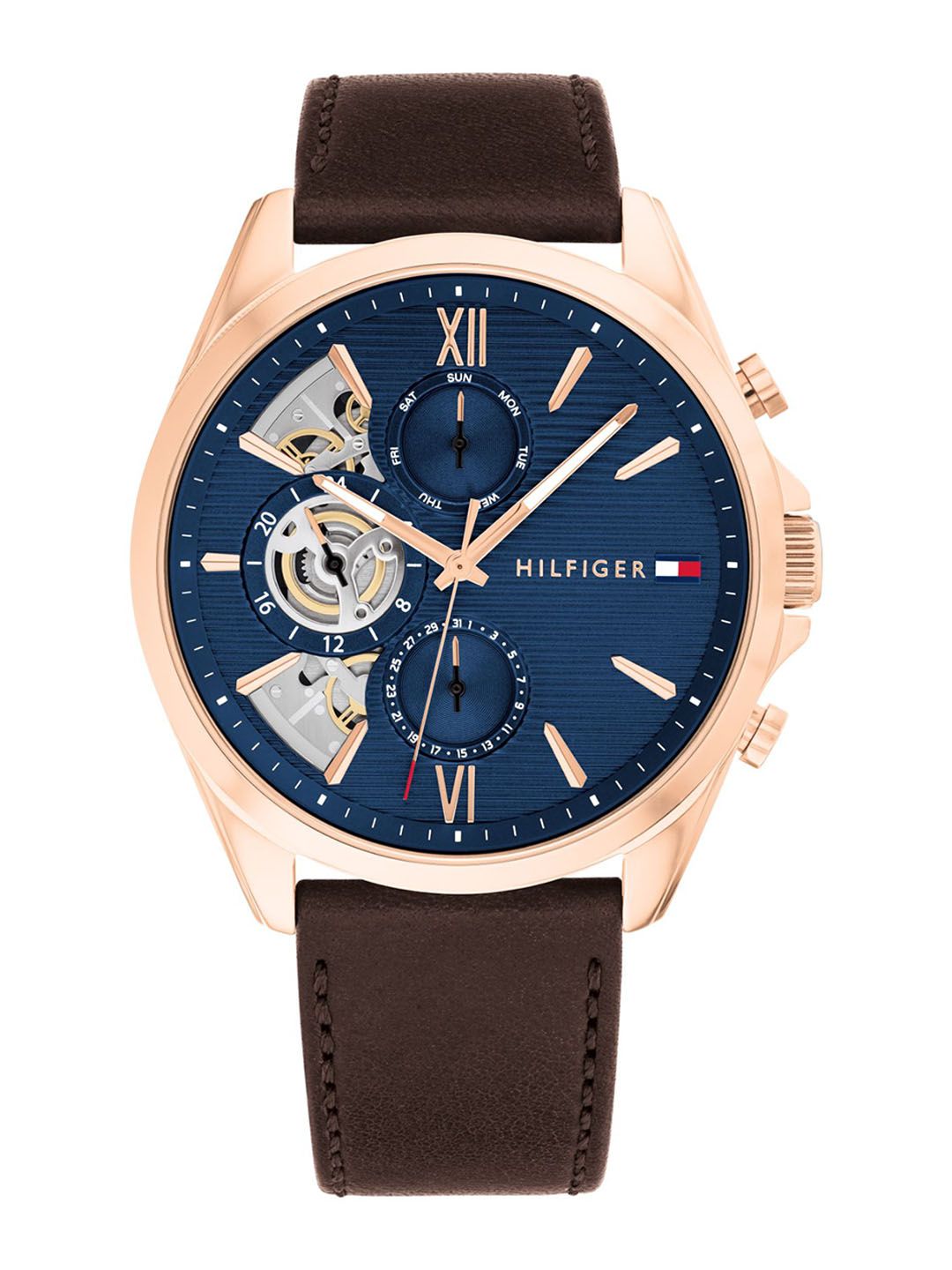Tommy Hilfiger Tommy Hilfiger Men Dial & Leather Straps Chronograph Analogue Watch TH1710645