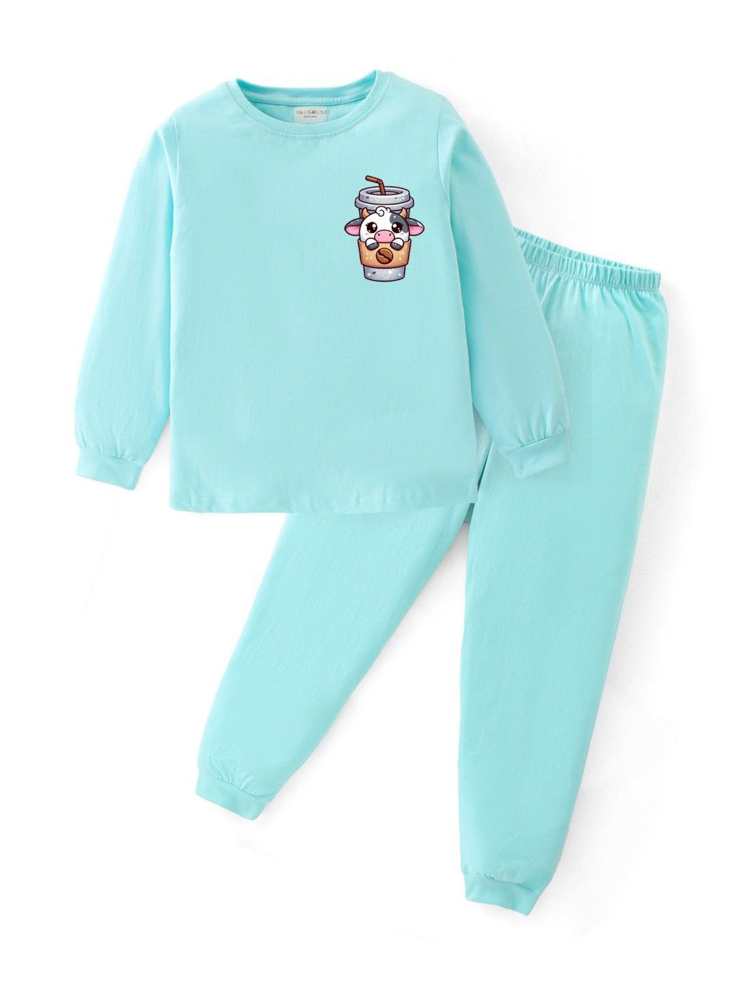 BLUSHES Kids Pure Cotton Night Suit