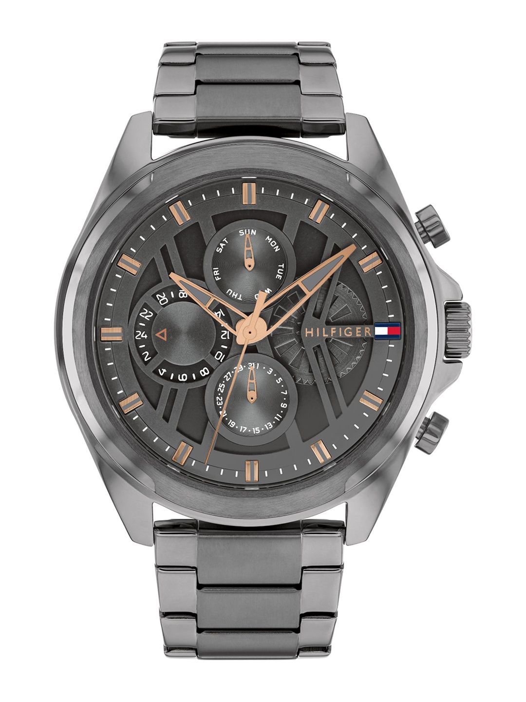 Tommy Hilfiger Tommy Hilfiger Men Dial & Stainless Steel Bracelet Style Straps Analogue Watch TH1710657