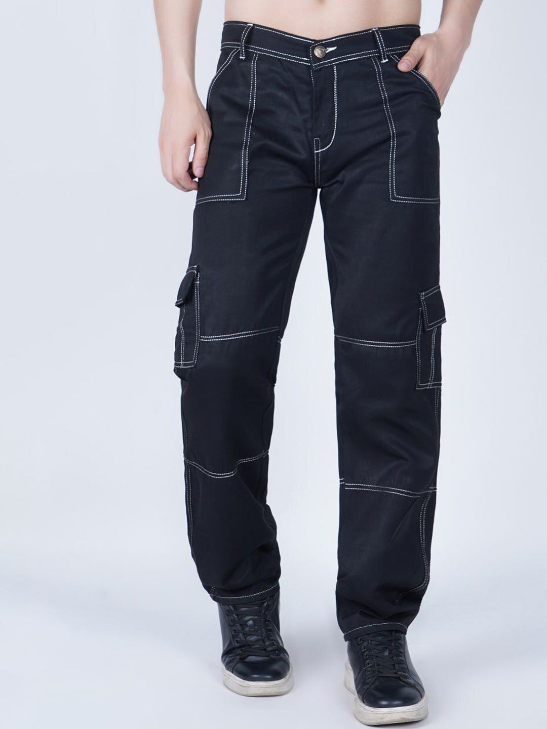 LINARIA Men Classic Mid-Rise Clean Look Regular Fit Jeans