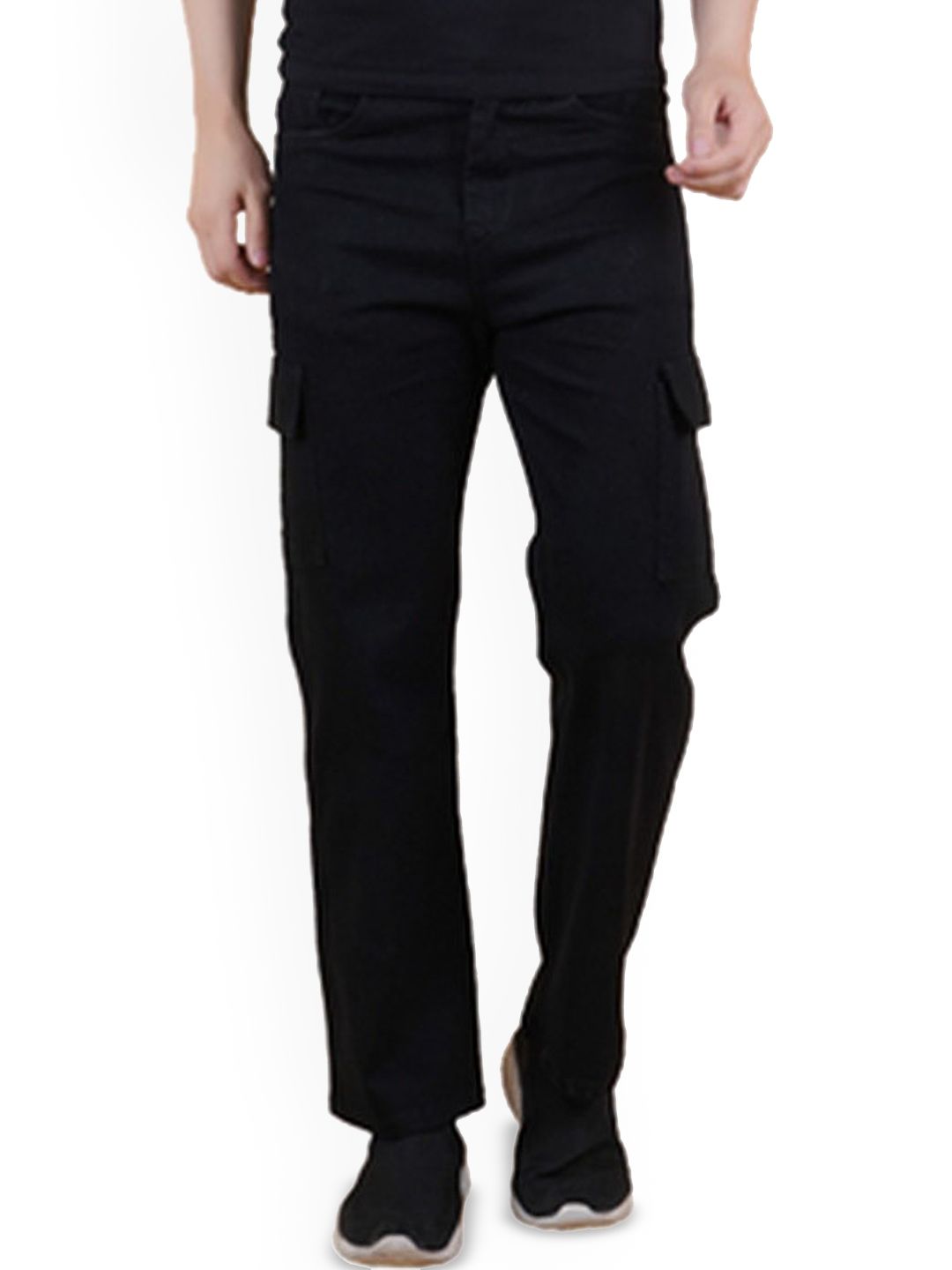 LINARIA Men Classic Relaxed Fit Cotton Cargo Styles Jeans