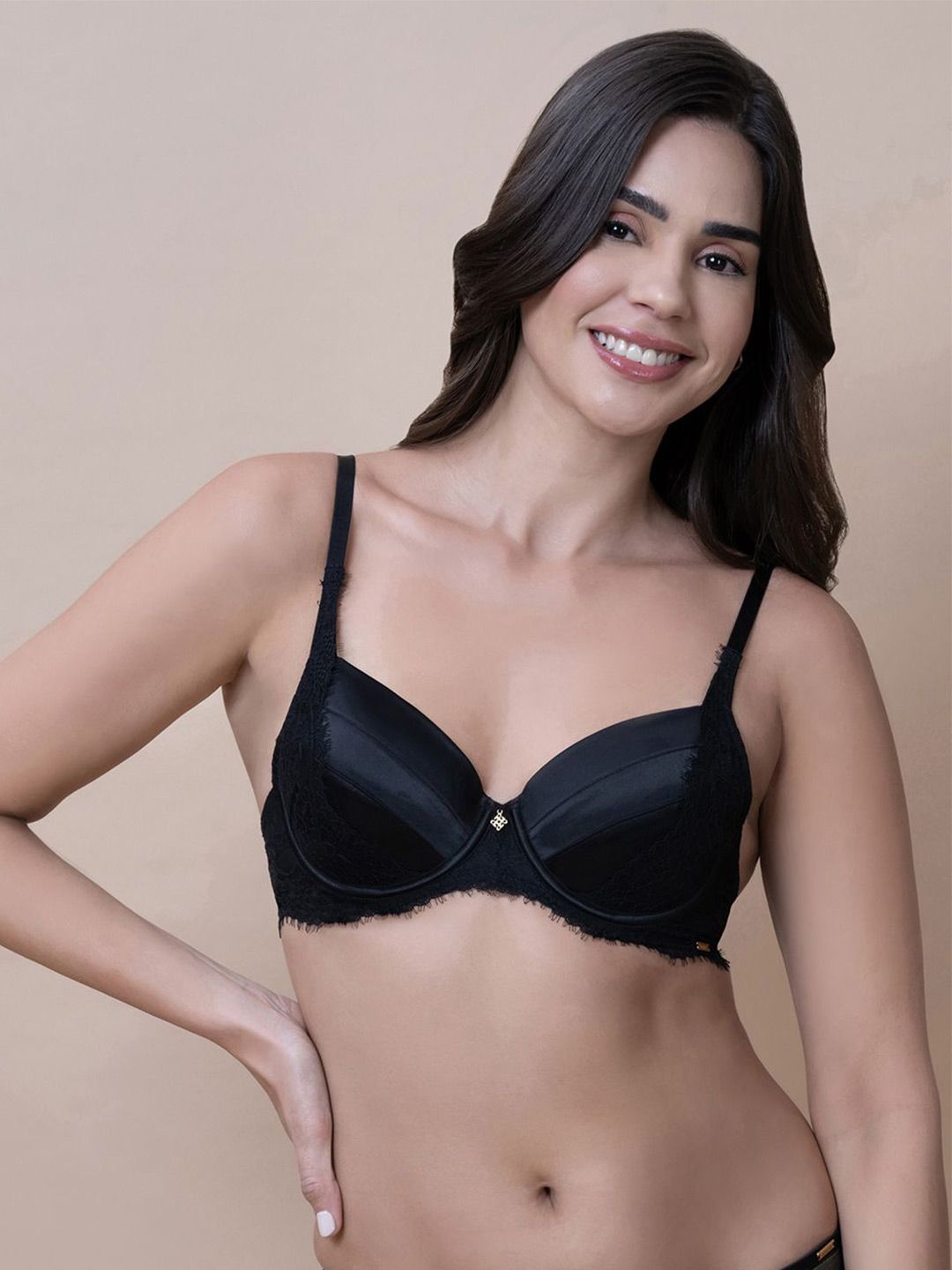 Amante Half Coverage Underwired Lightly Padded T-shirt Bra