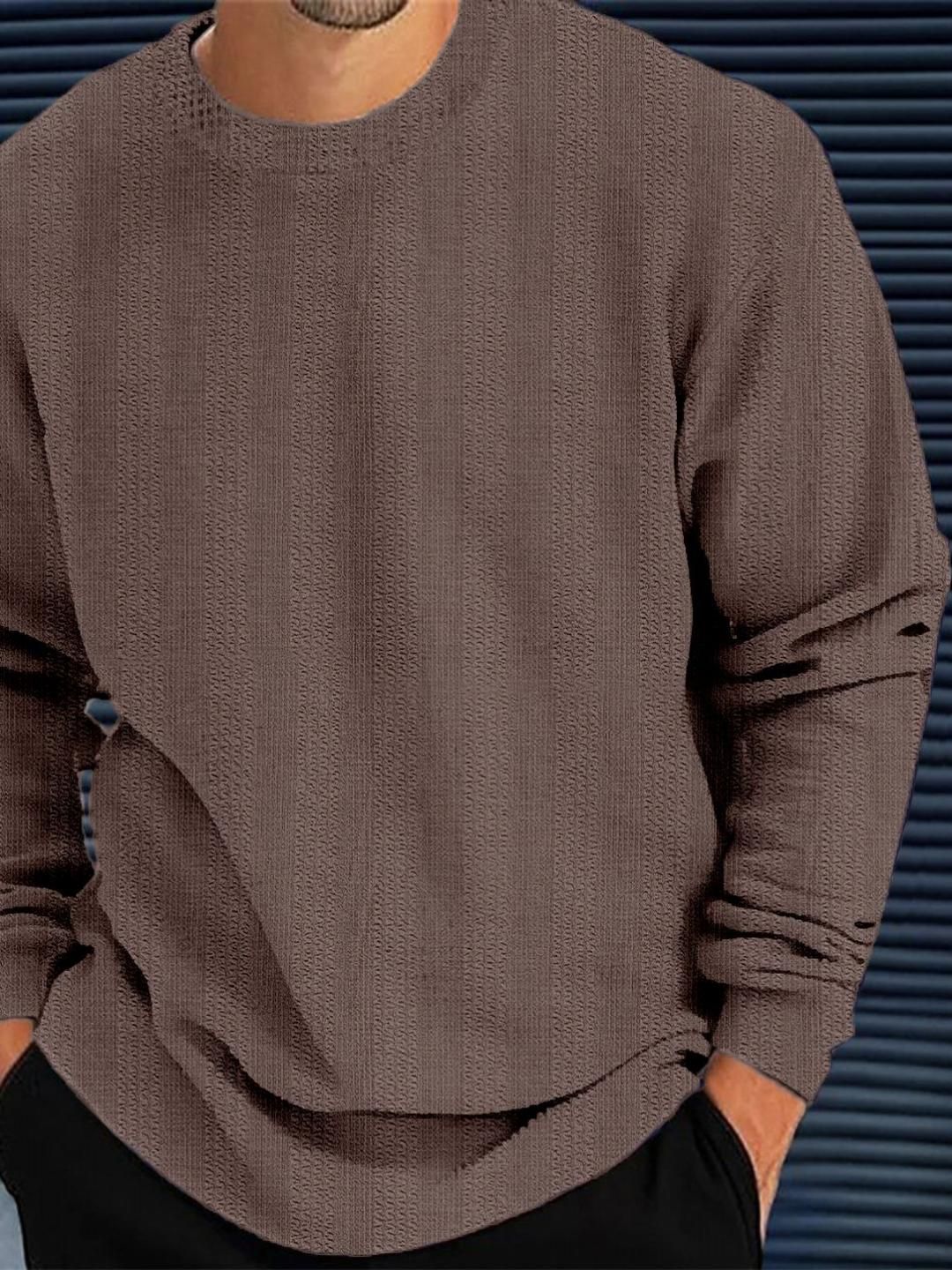 Force Men Striped High Neck Pockets T-shirt
