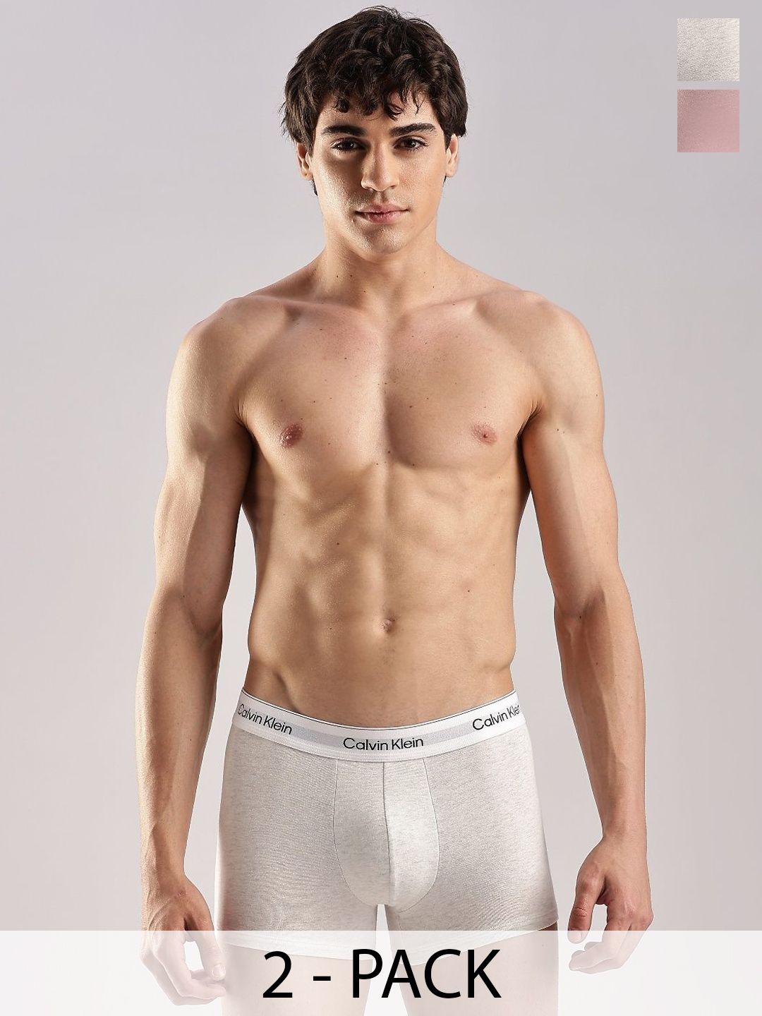 Calvin Klein Underwear Pack Of 2 Cotton Low Rise Trunks NB4391670
