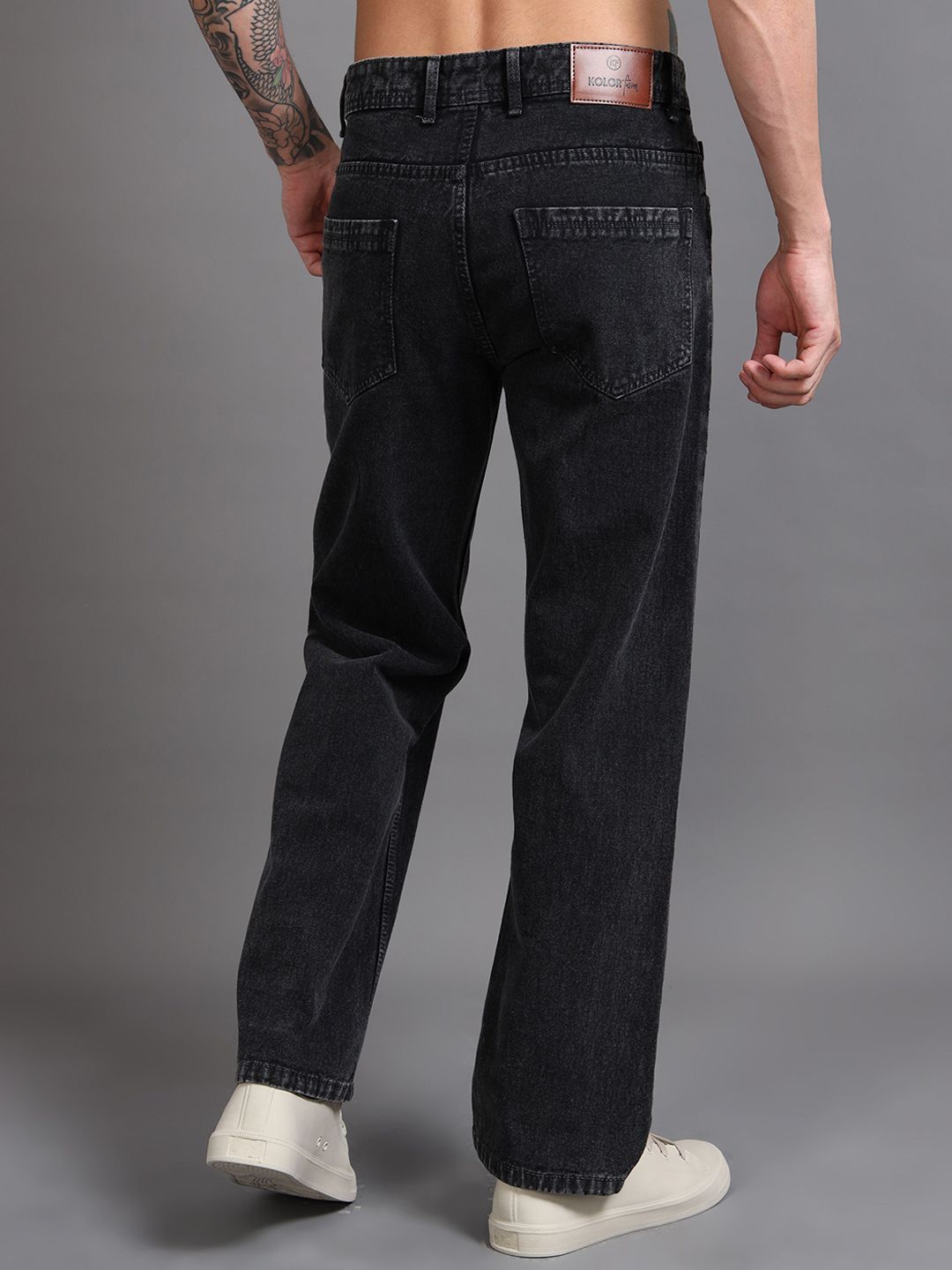 Buy Kolor Fusion Men Baggy Mid-Rise Dark Fade Jeans - Jeans for