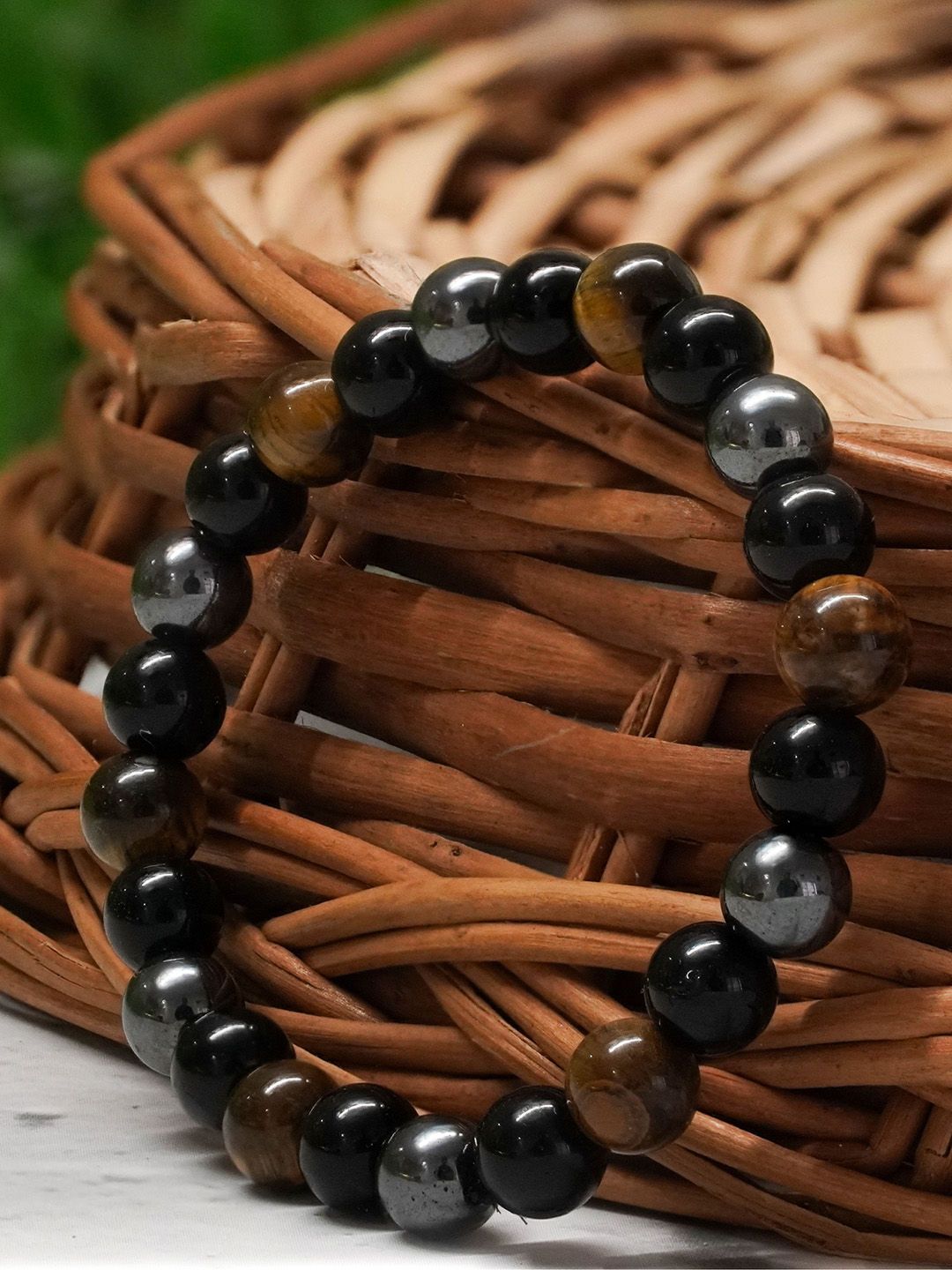 Japam Japam Triple Protection Band with Tiger Eye Bracelet