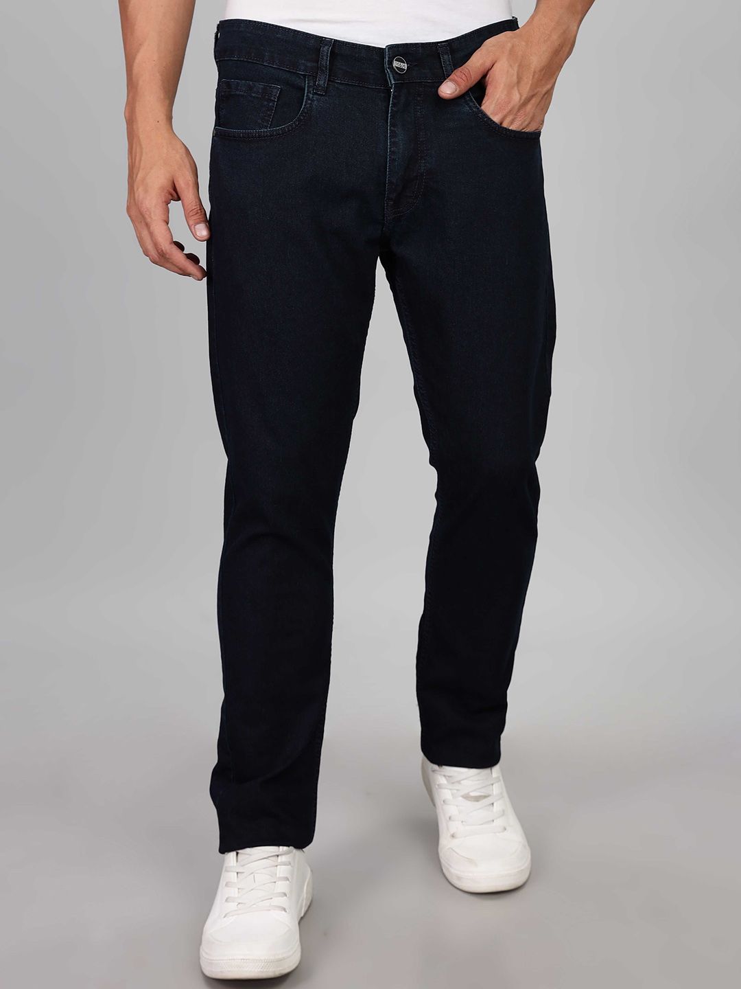 Mast & Harbour Men Straight Fit Slash Knee Jeans