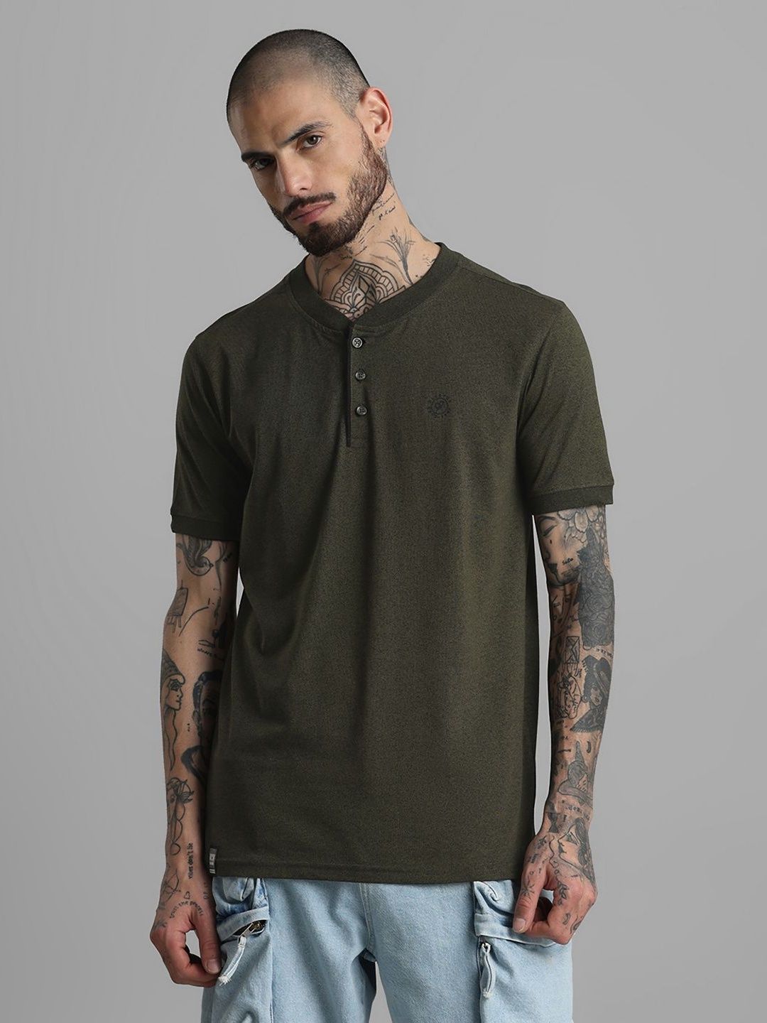 Klub Fox Men Polo Collar Pockets T-shirt