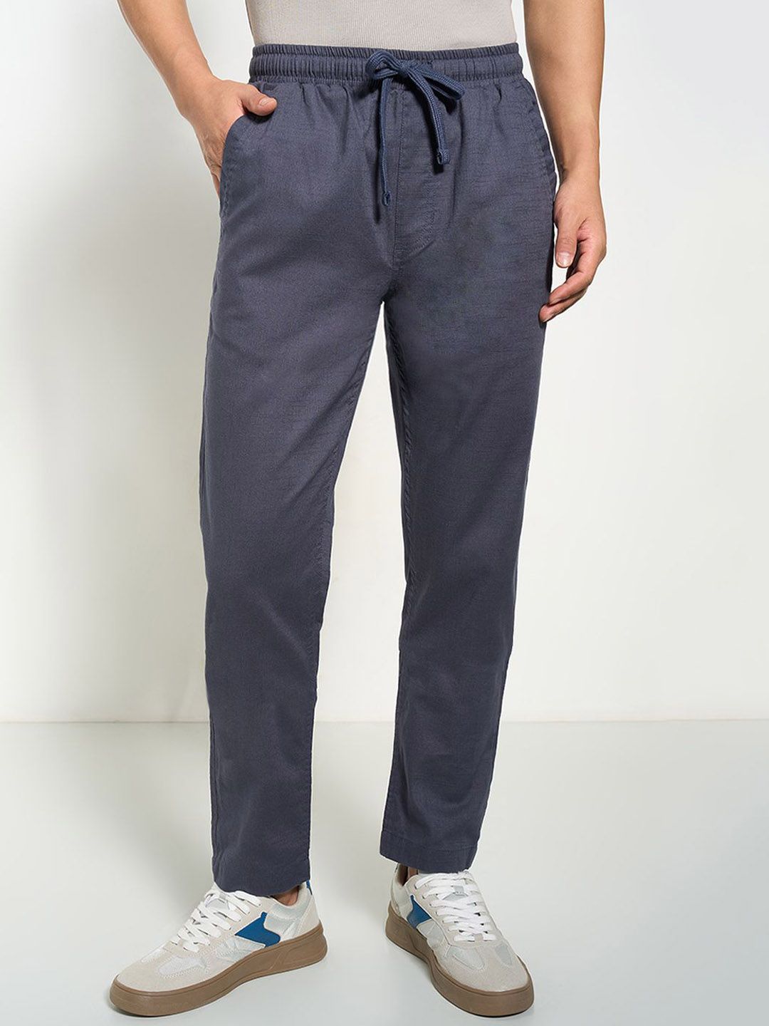 7 Alt by Pantaloons Men Slim Fit Trousers