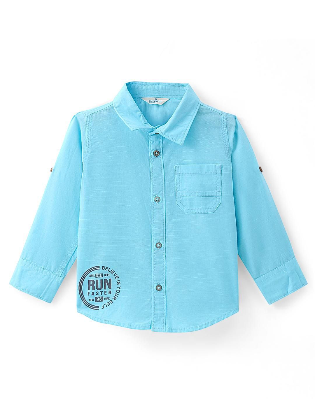 Infinity Boys Tailored Fit Opaque Casual Shirt