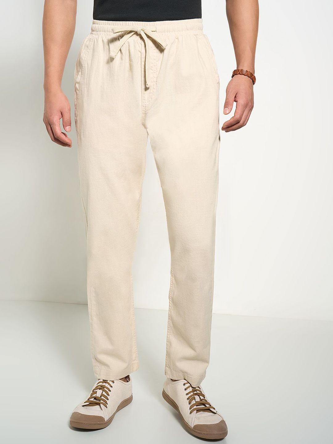 7 Alt by Pantaloons Men Slim Fit Trousers