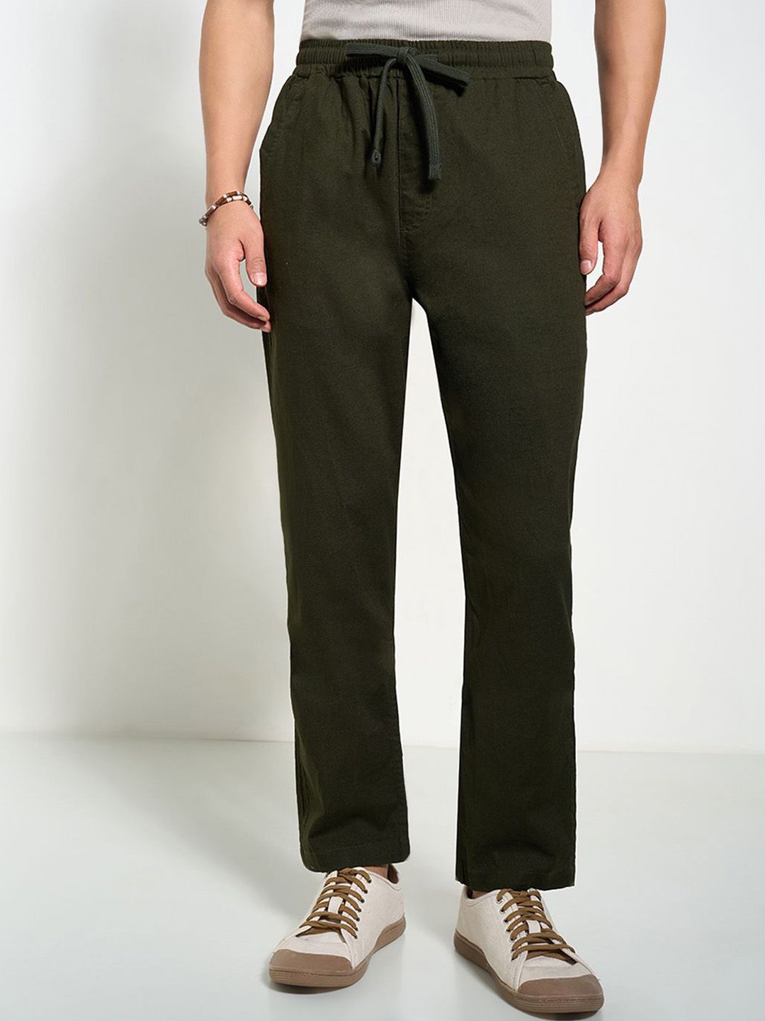 7 Alt by Pantaloons Men Mid-Rise Slim Fit Chinos Trousers
