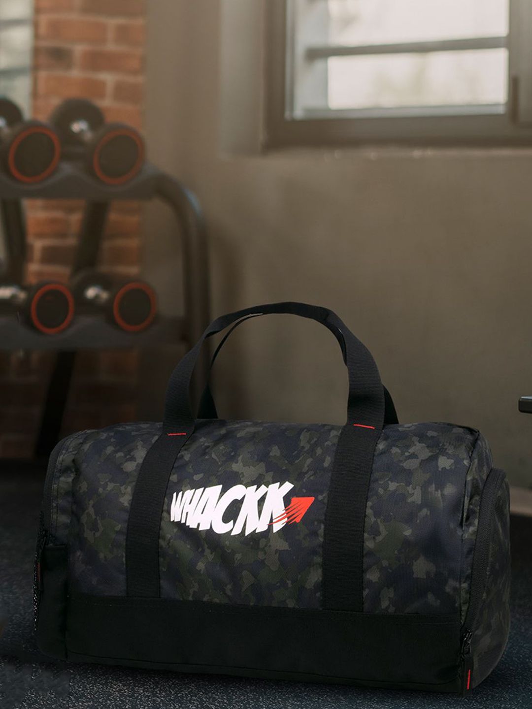 Whackk Printed Medium Sports or Gym Duffel Bag